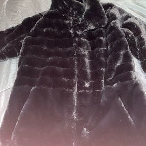 Rachel Roy Black faux fur